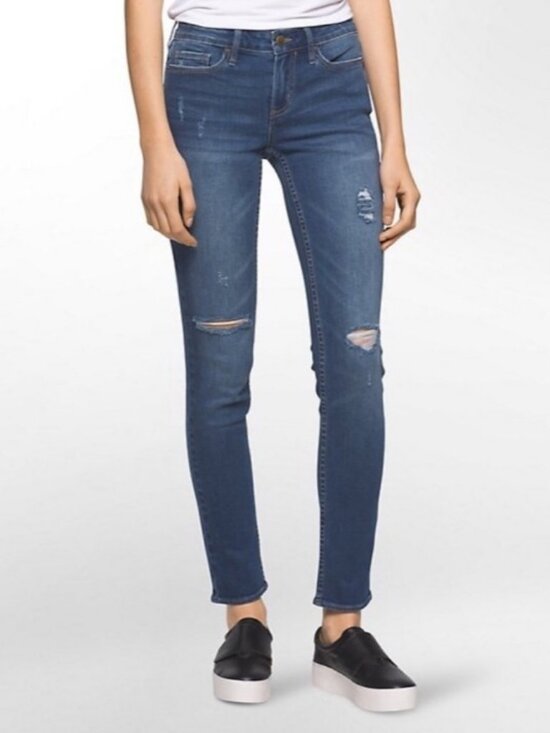 Calvin Klein Jeans Denim - 2/$30 NWT Calvin Klein Ultimate Skinny Halsey Wash Distressed Jean 29 #2416